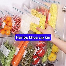 Túi Zip Đựng Bảo Quản Thực Phẩm Không Mùi An Toàn Tái Sử Dụng Nhiều Lần