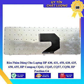 Bàn Phím Dùng Cho Laptop HP 430 431 450 630 635 650 655 HP Compaq CQ43 CQ45 CQ57 CQ58 HP Pavilion G4 - Hàng Nhập Khẩu New Seal