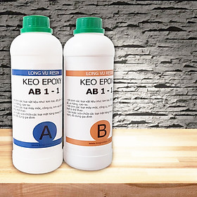 Mua 1Kg Keo Hai Thành Phần 128S - Keo AB EPOXY NK ĐÀI LOAN - Keo Dán Không Trong Suốt