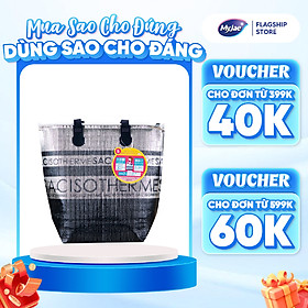 Túi giữ nhiệt nóng lạnh Nhật Bản đựng hộp cơm văn phòng thực phẩm có quai xách tiện lợi 2 size M, L