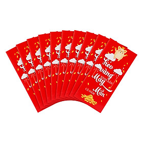 Nơi bán Bao Lì Xì Huỳnh Gia Phát - Heo Vàng Xinh Xắn (1 Xấp 10 cái) - Giá Từ -1đ