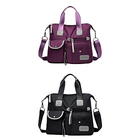 2x Women's Large Capacity Casual Shoulder Bag Oxford Cloth 2 Colors Waterproof Adjustable