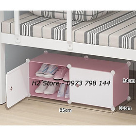Mua TỔNG KHO TỦ NHỰA LẮP GHÉP ĐỂ GIÀY 4 Ô (chia ô) CỬA TRẮNG ĐỤC