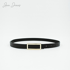 Thắt Lưng Váy Bản Nhỏ Da Thật Mặt Chữ Nhật Aaa Jeans