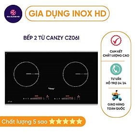 Mua Bếp điện từ đôi  GIÁ CỰC TỐT Bếp 2 từ canzy CZ06i phù hợp cho căn bếp gia đình