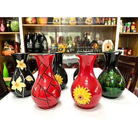 Mua Bình hoa sơn mài Thanh Bình Lê- Mã B06 dùng cắm hoa  trang trí bàn  kệ  nhà cửa  văn phòng  quà tặng ý nghĩa