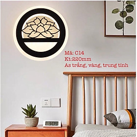 Đèn tường LED Cafe C14 3 chế độ màu ánh sáng họa tiết độc đáo