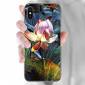 Ốp lưng dành cho iPhone XS mẫu Hoa sen búp