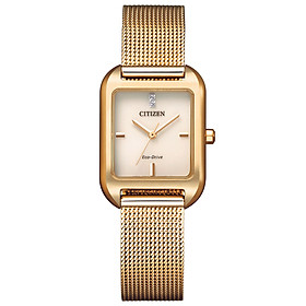 Đồng Hồ Nữ Citizen Dây Thép Không Gỉ EM0493-85P - Mặt Trắng