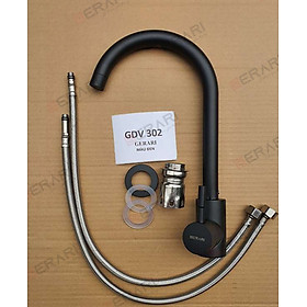 Mua Vòi chậu rửa bát bằng inox (Vòi Inox 304 hai đường nước nóng lạnh thương hiệu GERARI)