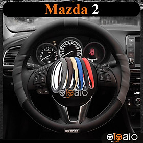 Bọc vô lăng da PU dành cho xe Mazda 2 cao cấp SPAR - OTOALO