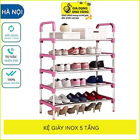 Giá, Kệ Để Giày Inox 5 Tầng Hàng Quốc,Chắc Chắn, Đa Năng, Tiện Dụng