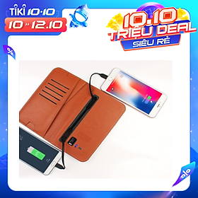 Mua Ví sạc không dây 6000 mAh kiêm cáp sạc 3 in 1 Dreaman - Hàng chính hãng