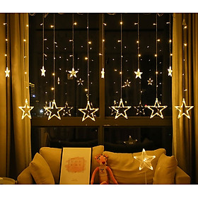 Dây đèn led nháy hình ngôi sao to nhỏ trang trí Giáng sinh, Năm mới, Sinh nhật, Đám cưới...lung linh 