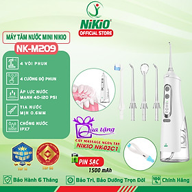 Máy Tăm Nước Cầm Tay Nikio NK-M209 - Dung Tích Lớn 360ml, Hàng Chính Hãng