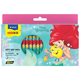 Hộp 18 Bút Sáp Màu Crayon - Colorkit CR-C010/PR - Hình Tiên Cá