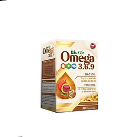 DẦU GẤC OMEGA 3 6 9 - Tăng cường sức khỏe tim mạch, não bộ và thị lực - Giúp da sáng hồng, phòng ngừa xơ vữa mạch máu