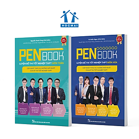 Combo 2 cuốn PENBOOK - Luyện đề thi Tốt nghiệp THPT - Bộ 2 môn Toán, Hóa