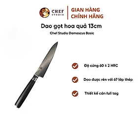 Mua Dao gọt Chef Studio - Damascus Basic cao cấp độ dài 13cm  sản xuất theo công nghệ Nhật Bản  chuyên dùng gọt hoa quả