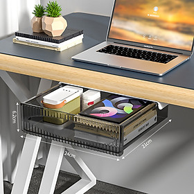 Mua Ngăn Kéo Nhựa Nhỏ Mini  Khay Đựng Bút Gắn  Hộp ngăn kéo Treo Dưới Bàn Làm Việc Giúp Cất Giữ Gọn Gàng Bàn Làm Việc (Giao Màu Ngẫu Nhiên)