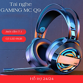 Mua Tai nghe chụp tai máy tính GAMING MC Q9 cổng USB 7.1  có LED RGB siêu đẹp - K1235