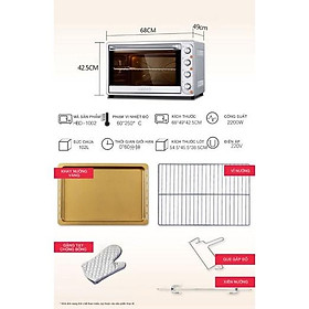 Mua TP HCM-Lò nướng UKoeo 102L - bảo hành 12 tháng