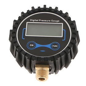 Digital Tire Inflator With Pressure Gauge, 200 PSI Air Chuck And Compressor Accessories With LED Backlit Screen  Black