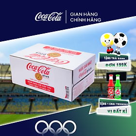 Thùng/Lốc 24 Lon Nước Ngọt Giải Khát Có Ga Coca-Cola Plus (Foshu) 320ml/Lon Sale 25.07 Coca-Cola Official Store