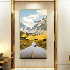 Mua Tranh canvas treo tường Decor Con đường núi mùa thu tuyệt đẹp – DC099