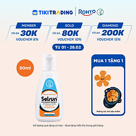 Dầu gội Selsun chống gàu, sạch gàu & hết ngứa da đầu Selsun Anti-Dandruff Shampoo 50ml
