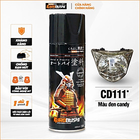 Sơn xịt Samurai Kurobushi - màu đen candy CD111 ( 400 ml)