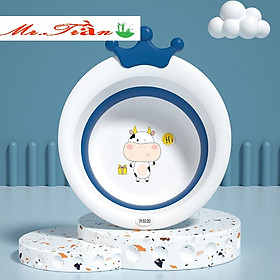 Mua Chậu rửa mặt gấp gọn hình vương miện cao cấp cực xinh cho con