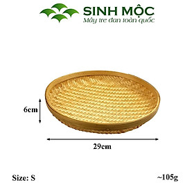 Mua {Siêu rẻ} Mẹt tre 29cm và 37cm  mẹt bún dậu  mẹt bằng tre có đế  khay đựng đồ Sinh Mộc - MZ010