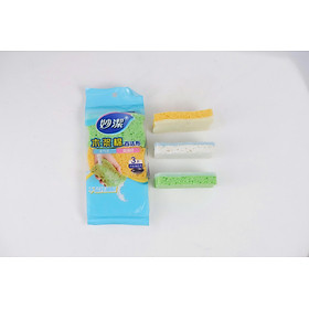 Miếng rửa chén bột gỗ MyJae dễ dàng đánh bay dầu mỡ (3 miếng/gói)