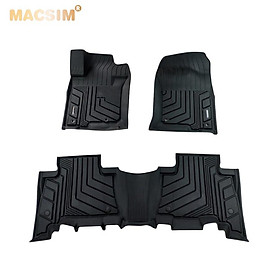 Thảm lót sàn xe ô tô TOYOTA PRADO 2010- đến nay Nhãn hiệu Macsim chất liệu nhựa TPE đúc khuôn cao cấp 2 hàng ghế