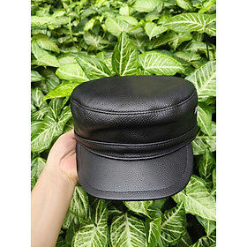 Mũ Cadet Nam Da Bò Cao Cấp – Phong Cách Lính Lịch Lãm, Nam Tính | BaoHaLeather