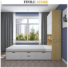 Giường ngủ kết hợp tủ áo thông minh hiện đại FINILI tiết kiệm diện tích F773