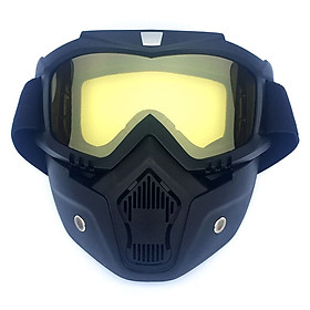 Men/Women Retro Outdoor Cycling Mask Goggles Snow Sports Skiing Full Face Mask Glasses Frame