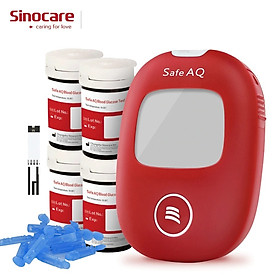 Bộ máy đo đường huyết Sinocare Safe AQ tặng 1 hộp 50 que thử đường huyết và hộp 50 kim chích máu