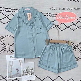 Đồ bộ Choco Pijama - Bộ ngủ lụa cao cấp đùi cộc chất siêu mát siêu mềm