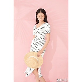 Váy chấm bi chiết eo tôn dáng Yoona Dress - 22CHIC