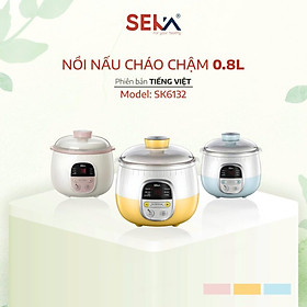 Mua Nồi Cháo Chậm Điện Tử SEKA 0 8L SK6132 - Màu Ngẫu Nhiên - Hàng Chính Hãng