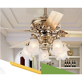 Mua Quạt Trần Đèn 5 Cánh Động Cơ DC Sải Cánh 1320mm  Đèn Led 5 chao đèn