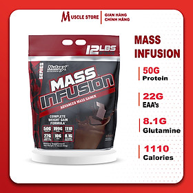 Nutrex Mass InfusionSữa Tăng Cân Tăng Cơ Nạc, Bổ Sung 50G Protein, 22G EAA