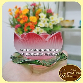 Mua Đế Hoa Sen Lưu Ly _Nhiều Màu Để Đèn Cầy