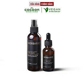 Combo Bản Nâng Cấp Nước xịt dưỡng tóc vỏ bưởi & Bồ kết Herbario 100ml + Serum mọc tóc vỏ bưởi & Bồ kết Herbario 30ml