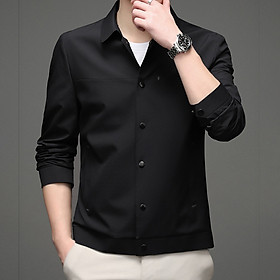 Áo khoác nam, áo khoác kaki cúc bấm kiểu dáng đơn giản nhẹ nhàng không kém phần sang trọng H55