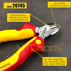 Mua Kìm cắt và tuốt dây 160 mm cách điện 1000V Wiha model 26745