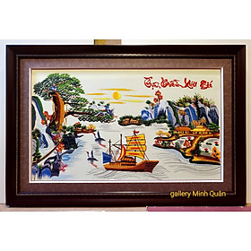 Mua Tranh thêu   Thuận Buồm Xuôi Gió  treo phong thủy