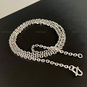 Dây chuyền Bạc cho Nam loại 60cm và 5cm dạng công tròn TTA Jewelry